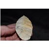 Image 4 : 4" Early Paleo Ovoid Blade, Ground 1/2 Way Up the Base,