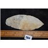 Image 5 : 4" Early Paleo Ovoid Blade, Ground 1/2 Way Up the Base,