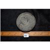 Image 7 : 2 3/4" Discoidal, Gray Hardstone with Colorful Black