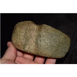 4 1/2" Nebo Axe, Green Hardstone Good Finish, Ex Dr.