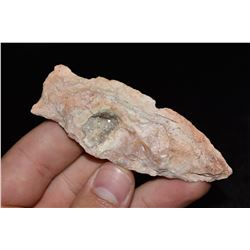 3 1/2" Rice Side Notch with Geode Inclusion, Ex Dr.