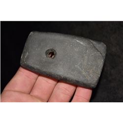 3 3/8" Slate Pendant, Some Tally Marks, Ex Dr. Nuckles