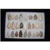 Image 1 : Lot of Approximately 26 Arrowheads, Central Missouri