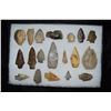 Image 1 : Lot of Approximately 19 Arrowheads, Central Kentucky