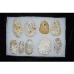 Lot of Approximately 9 Arrowheads, Central Missouri