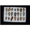 Image 1 : Lot of Approximately 21 Arrowheads, Central Kentucky