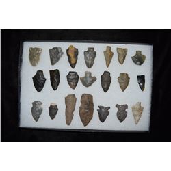 Lot of Approximately 21 Arrowheads, Central Kentucky