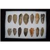 Image 1 : Lot of Approximately 14 Arrowheads, Central Kentucky