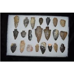Lot of Approximately 16 Arrowheads, Central Kentucky