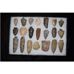 Lot of Approximately 21 Arrowheads, Central Kentucky