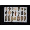 Image 1 : Lot of Approximately 21 Arrowheads, Central Kentucky