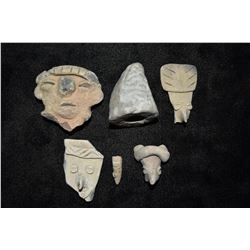 Lot of Pre Columbian Pottery Effigy Figures