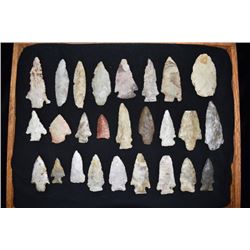 Lot of Approximately 26 Missouri Arrowheads