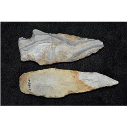 Lot of 2 Archaic Points, Central Missouri,