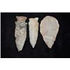 Image 1 : Lot of 3 Archaic Points, Central Missouri,