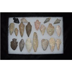Lot of 19 Arrowheads, Central Missouri, Deconsessioned