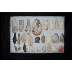 Lot of 27 Arrowheads, Central Missouri, Deconsessioned