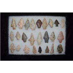 Lot of 25 Arrowheads, Central Missouri, Deconsessioned