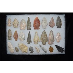 Lot of 24 Arrowheads, Central Missouri, Deconsessioned