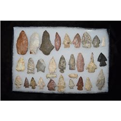 Lot of 29 Arrowheads, Central Missouri, Deconsessioned