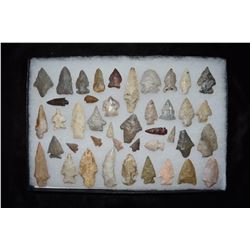 Lot of 38 Arrowheads, Central Missouri, Deconsessioned