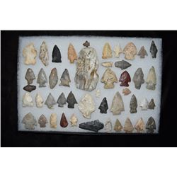 Lot of 42 Arrowheads, Central Missouri, Deconsessioned