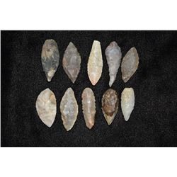 Lot of Neolithic African Arrowheads