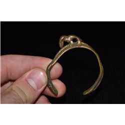 1800s Effigy Brass Bracelet, African