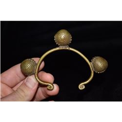 1800s Effigy Brass Bracelet, African