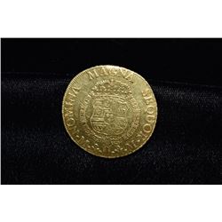 1761 Gold Coin 8 Esqudos Mexico 26.7G, Grade by Picture