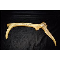 23" 1800s Cribbage Board Elk Antler