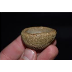1" x 5/8" Miniature Pottery Bowl, Jackson Co, Illinois