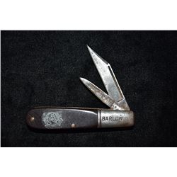 Vintage Barbow Folding Pocket Knife, Bob Zimmerman