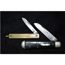 Lot of 2 Vintage Folding Knives, Blade on one missing,