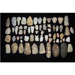 Flat of 17 Adze and Tools, Bob Zimmerman Collection, St