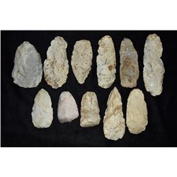 Flat of 6 Large Adze and 5 Tools, Bob Zimmerman