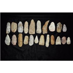 Lot of 64 Flint Pieces and 20 Flint Adze, Bob Zimmerman