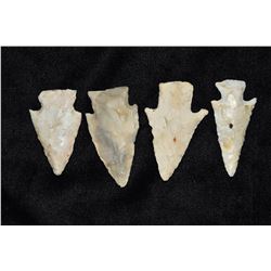 Lot of 4 Woodland Apple Creek Points, Bob Zimmerman