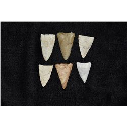 Lot of 6 Madison Bird Points, Bob Zimmerman Collection,