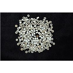 Lot of Small White Glass Beads