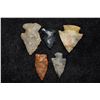 Image 1 : Group of 5 Bird Points, Montana
