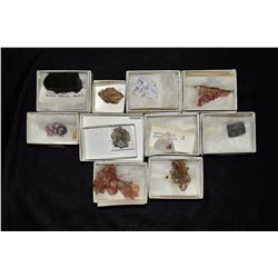 Box of 10 Different Minerals