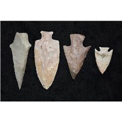 Lot of 4 Rechipped Points
