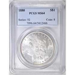 1880 MORGAN DOLLAR PCGS MS-64