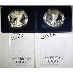 2-1998 PROOF AMERICAN SILVER EAGLES