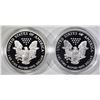 Image 3 : 2-2004 PROOF AMERICAN SILVER EAGLES