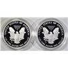 Image 3 : 2-2007 PROOF AMERICAN SILVER EAGLES