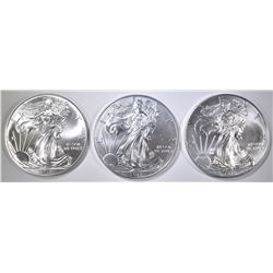 2-2014 & 1-15 BU AMERICAN SILVER EAGLES