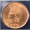 Image 2 : 1901 INDIAN CENT  ICG MS-64+ RD