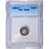 Image 1 : 1860-O SEATED LIBERTY HALF DIME  ICG AU-58